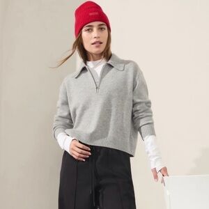 Athleta Alpine 1/4 Zip Sweater